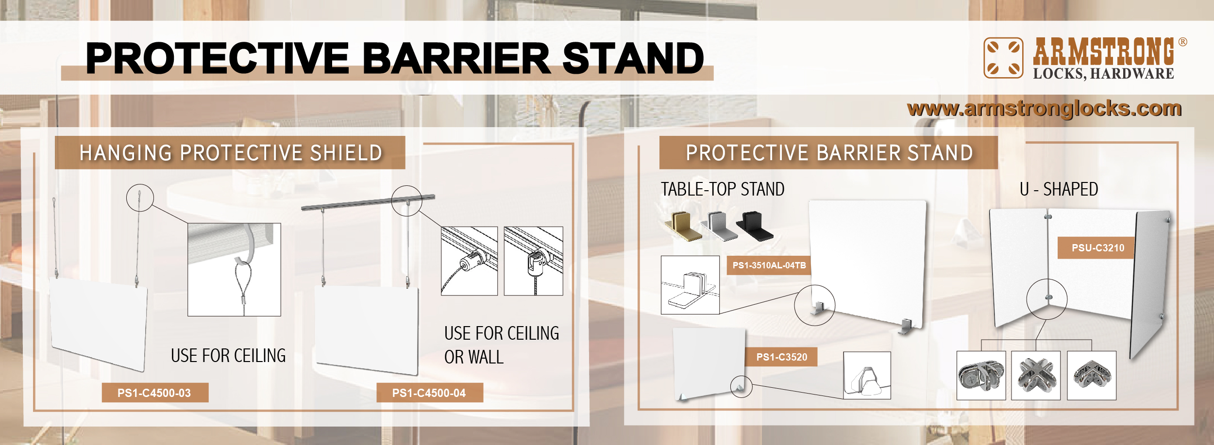 The protective barrier shield keeps the virus away